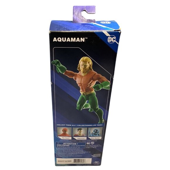 DC Aquaman 12" Action Figure By Spin Master Green and Gold Suit - Picture 3 of 4